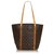 Louis Vuitton Brown Monogram Sac Shopping 48 Cuir Toile Marron  ref.135086