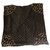 Louis Vuitton sciarpe Marrone scuro Seta  ref.135157