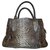 Autre Marque Handtaschen Grau Python  ref.135195