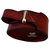 Hermès "Artémis" bracelet in gold plated 18 ct and calf leather Dark red  ref.135241