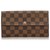 Louis Vuitton Brown Damier Ebene Sarah Wallet Cloth  ref.135743