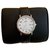 Autre Marque Relojes de cuarzo Negro Plata Blanco Cuero Acero  ref.135883