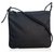 Fendi Black Zucchino Canvas Crossbody Bag Leather Cloth Cloth  ref.135903