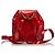 Gucci Red Bamboo Patent Leather Drawstring Backpack - view 3