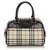 Burberry Brown House Check Nylon Handbag Multiple colors Beige Leather Cloth  ref.135920