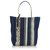 Yves Saint Laurent YSL Blue Canvas Tote Bag Multiple colors Navy blue Leather Cloth Cloth  ref.135931