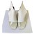 Balenciaga Slip in Heels White Leather  ref.136043