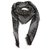 Louis Vuitton monogram Shine noir avec soie jacquard tissé châle argent M75123  ref.136212
