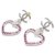 Chanel Ohrringe Silber Pink  ref.136309