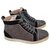 Christian Louboutin strass high top sneakers EU40 Black Silvery Cloth  ref.136398
