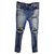 Amiri Jeans Azul Elastano  ref.136408