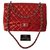 Chanel Maxi Jumbo Red Leather  ref.136459