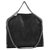 Stella Mc Cartney Shaggy Deer Falabella Three Chains Bag in Black Eco Leather  ref.136487