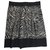 Alberta Ferretti Skirts Black White Zebra print Silk  ref.136512