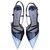 Miu Miu Heels White Grey Patent leather  ref.136550