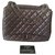 Chanel 2.55 silver Silvery Leather  ref.136589