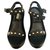 Balenciaga sandals Black Leather  ref.136619