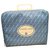 Chanel Mala de viagem Azul claro Lona  ref.136650
