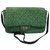 2.55 Chanel Handbags Green Tweed  ref.136657