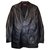 HUGO by Hugo Boss élégante veste en cuir noir ajusté, Taille D 50  ref.136671