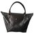 Longchamp Monogramma pieghevole Bronzo Pelle Tela  ref.136700