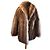 Autre Marque Zibeline Fell und Lederjacke hellbraun