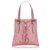 Yves Saint Laurent YSL Pink Canvas Kahala Einkaufstasche Leder Leinwand Tuch  ref.136771