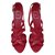 Dior sandali Rosso Pelle  ref.136786