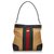 Gucci Brown Web Canvas Shoulder Bag Multiple colors Beige Leather Cloth Cloth  ref.136802