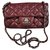 Timeless Chanel extra mini burgunder zeitlose Flap-Tasche Bordeaux Leder  ref.136832