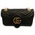 Gucci Marmont Black Leather Preto Couro  ref.136837