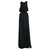 Solace London Longue robe noire Polyester  ref.136878