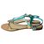 Emilio Pucci sandali Multicolore Verde chiaro Pelle Pelle verniciata Panno  ref.136887