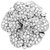Sortija Chanel modelo "Camelia" en oro blanco y diamantes..  ref.136894