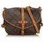 Louis Vuitton Brown Monogram Saumur 30 Leather Cloth  ref.136978