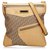 Dior Brown Dior Oblique Canvas Crossbody Bag Beige Leather Cloth Cloth  ref.137038