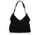 Yves Saint Laurent YSL Black Suede Saint Tropez Shoulder Bag Leather  ref.137133
