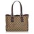 Gucci Brown GG Canvas Tote Bag Beige Dark brown Leather Cloth Cloth  ref.137173