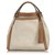 Gucci White Soho Canvas Shoulder Bag Brown Cream Light brown Leather Cloth Cloth  ref.137182