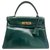 Hermès Sehr seltene Hermes Kelly grüne Sapinkiste 28 cm Ledertasche  ref.137190