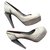 Versace scarpe Grigio Svezia  ref.137203