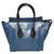 Céline Tasche Luggage Micro blau und schwarz super Lammfell  ref.137214