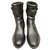 Red Valentino fur boots, as new condition Black Leather  ref.137217