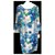 Robe chic imprimé fleurs bleues Calvin Klein Polyester  ref.137219