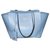 Gucci-Einkaufstasche Swing genarbtes Leder mit blauem Himmel Hellblau  ref.137221