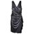 Gorgeous Calvin Klein faux drape cocktail dress US 12 - UK 16 Dark grey Polyester  ref.137224