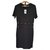 Superbe robe maille noire à lacets Michael Kors L 42-44 Viscose  ref.137242