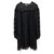 Chloé Vestido de gasa de seda negro  ref.137243