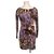 Diane Von Furstenberg DvF Tallulah vestido de seda Multicolor Estampado de leopardo  ref.137247