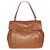 Yves Saint Laurent Muse Two camel Brown Leather Cloth  ref.137250